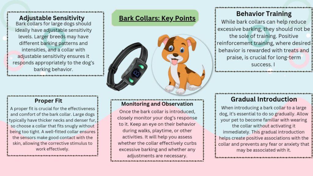 Do bark collars work on large dogs?