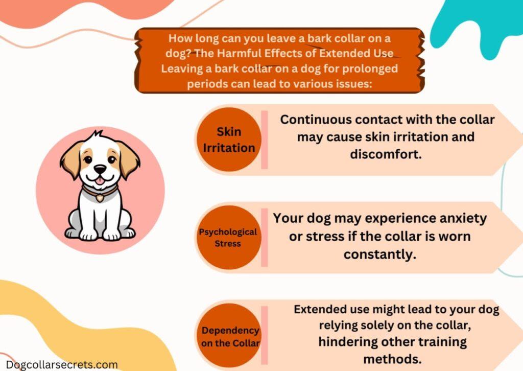 How long can you leave a bark collar on a dog?