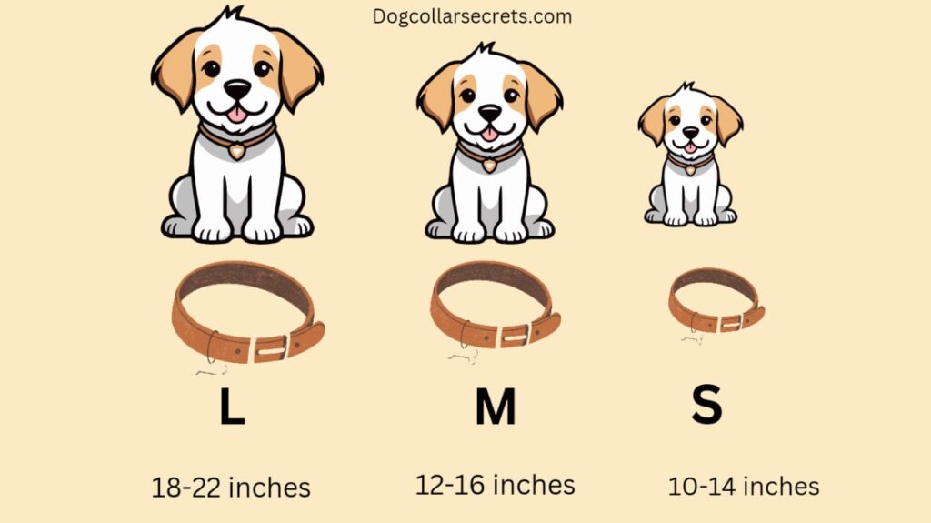 What size is a medium collar in inches?
